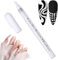White Nail Art Pens,Quick Dry Fine Tips Nail Art Pens for DIY Nail Decoration,Nail Varnish Pens,Nail Polish Pencil Pens,Nail Whitening Pencil for Real Under Nails,Nail Drawing Pen for Women Girls