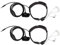 Wzxksoac 2X 3.5mm Microfono Microfono Regolabile Covert Auricolare Tubo Auricolare Auricolare con Dito PTT per Android Telefono Cellulare