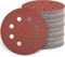 80Pcs115mm Sanding Disc Assortment 60/100/150/180/240 Grit Sandpaper, 4.5Inch 8 Hole Angle Grinder Discs for Woodworking, Metal, DIY & Power Tools