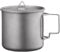 Titanium Cup, 380ml Ultralight Titanium Mug with Foldable Handle, Portable Backpacking Cup with Lid, Camping Coffee Mug for Outdoor Camping Picnic Hiking Travel Home