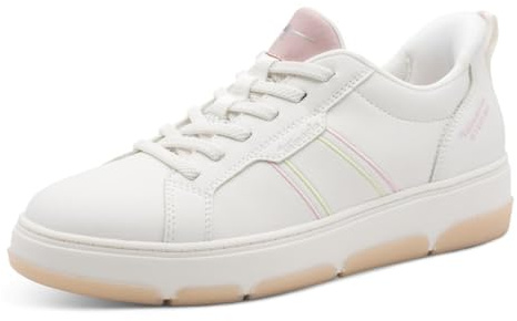 Tamaris Women Lace-up Damen Sneaker Schnürer Halbschuh weiß weiß