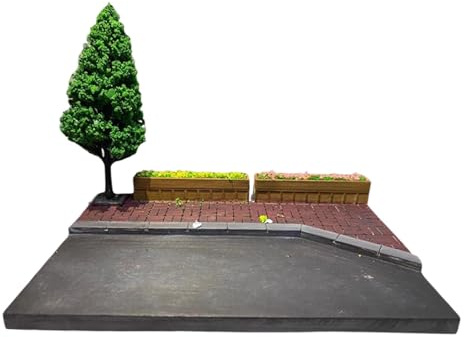MotiveTech Miniatur Szenenmodell Im Maßstab 1/64, Modelleisenbahn Landschaftszubehör, Hintergrund Display Hintergrund für Actionfiguren von Spielzeugfahrzeugen