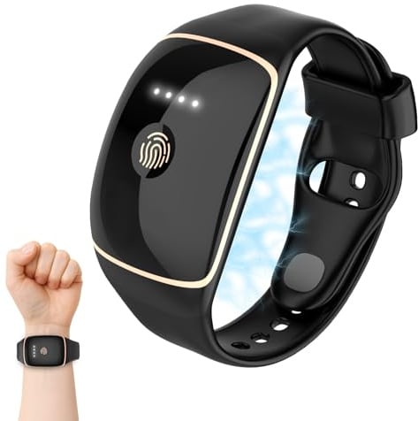 Armband gegen übelkeit, 4 einstellbare seekrankheit armband, Wiederaufladbare Akupressur-Übelkeitslinderung Erwachsene und Kinder reisearmband, für morgendlichen, Autokrankheit, Seekrankheit Übelkeit