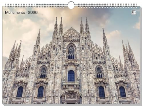 artboxONE Kalender 2026 Monuments Wandkalender A3 2026 Architektur