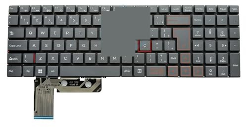 LZZSEOZ TR Türkisch BR Brasilianische Laptop-Tastatur für Casper für Nirvana C600 C500 C550 V6329B Graue Tastatur ohne Hintergrundbeleuchtung(Brazilian no Light)