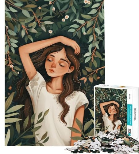 1000-teiliges Puzzle für Teenager,Traumhafte Wiese,Fördert die Gehirnreflexe,Feine Kanten,Basteln,Einfaches Spiel,Weihnachtsdekoration für Zuhause (38x52cm)