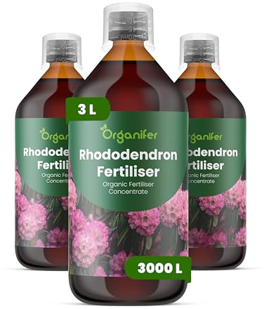 Engrais Liquide Pour Rhododendron 3L – Engrais Organique Pour Floraison Abondante Et Feuillage Sain – Stimule Racines Et Croissance – Organifer