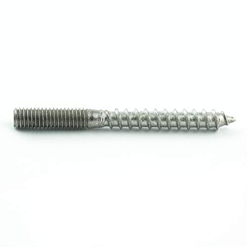Eisenwaren2000 | Stockschrauben M6 x 80 mm (20 Stück) - Schraubstifte - Holzschrauben - Edelstahl A2 V2A VA - rostfrei
