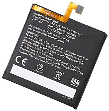 Backupower Ersatz Akku Kompatibel mit Caterpillar CAT S60 Akku APP-12F-F5757I-CGX-111 3700mAh/14.2WH