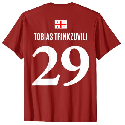 Lustiges Fußball Team Sauf Trikot Georgische Namen T-Shirt