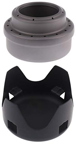 Tubayia Hornillo portátil de alcohol para camping con soporte para camping, caza, senderismo, picnic.