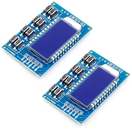 Hailege 2pcs 3 canali PWM generatore di impulsi modulo generatore di segnale frequenza regolabile onda quadra generatore di segnale a onda quadra ciclo di lavoro con display LCD 1Hz-150Khz