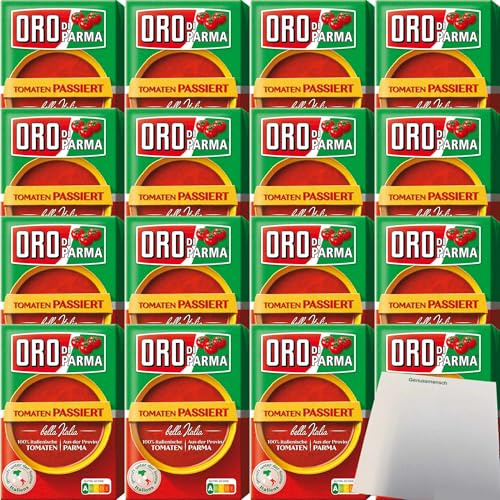 Oro Di Parma Tomaten passiert 8er Pack (8x400g Packung) + usy Block