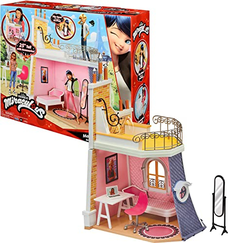 BANDAI - Miraculous Ladybug - Marinettes Zimmer - Spielwelt kompatibel mit 26 cm Puppen - P50660