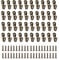40 ganci da parete per appendere al muro, mini ganci per accappatoi, gancio singolo sul retro della porta con 80 viti, gancio in metallo per doccia con ganci piccoli in bronzo vintage
