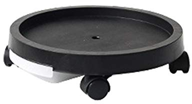 æ— 35,6 cm großer Pflanzenwagen, runder Pflanzenbehälter mit Wasserbehälter und feststellbarem Rad, robuster rollender Pflanzenständer, Topfuntersetzer für den Innen- und Außenbereich,