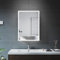 ELEGANT Bathroom Mirror Cabinets Stainless Steel Modern LED Illuminated Bathroom Mirror Cabinet with Demister Pad & Shaver Socket 500 x 700 mm Single Door Wall Mounted Storage Units