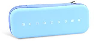 Pigna, Astuccio ovale MONOCROMO, semi - rigido, Azzurro, Confezionato singolarmente