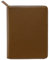 Moterm Reißverschluss-Lederhülle für A5-Notizbücher - passt für Hobonichi Cousin,Stalogy und Midori MD Planer(Kiesel-Schokolade)
