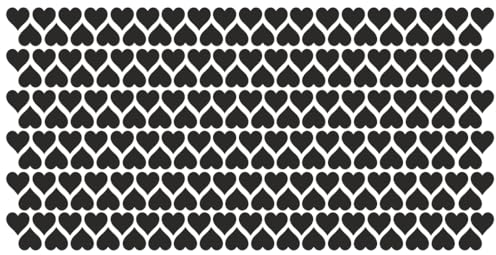 Aufkleber Etiketten Klebeherzen Herzen Herz Klebepunkte aus Folie 222 Stück schwarz matt Größe 10 mm selbstklebend farbig wetterfest Markierungen Organisieren DIY basteln verzieren Scrapbooking