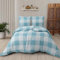 Vency Bettwäsche 135x200 4-Teilig Türkis - Oeko-TEX 80% Baumwolle & 20% Polyester, 2X Bettbezug Reißverschluss + 2X Kissenbezug 80x80 Umschlagverschluss, Varia Modell