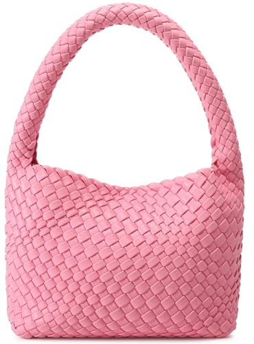 NOBLIFE Feder-01 Tragetasche, gewebte Tasche, Handtasche, Strandtasche, veganes Leder