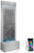 LONGRUN Fontaine Intérieure de 48 Pouces, Décoration d'eau Grandiose, et Fontaine pour la Maison ou Le Jardin, Lumière LED Multicolore Contrôlable par Application, Miroir de Sol Autoportant