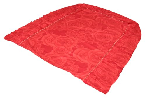 Warmhm Bett gemacht ez Schreibmaschine Bettrock voll grüner Hula-Rock Frühling und Sommer Bettrüschen gekräuselter Bettrock Rosendecke Bett Rock dreiteiliger Anzug Tagesdecke