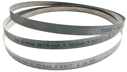 FOXBC Hoja de sierra de cinta 733 x 13 x 0,45 mm, 24 ZpZ, M42, hoja de sierra de cinta metálica de acero