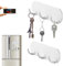 2er-Pack Magnetischer Schlüsselhalter mit 3 Haken für Kühlschrank, Küche und Waschküche