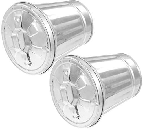 HOOTNEE 2st Blecheimer Mit Deckel Metalleimer Klein Pflanzendekor Tisch-mülleimer Mini-papierkorb Mit Deckel Kunstmülleimer Aus Eisen Stift Schmiedeeisen Büro Anlage Galvanisiertes Eisen