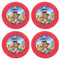 Procos - Assiette Paw Patrol Rescoue Heroes en plastique, 4 pièces, réutilisable, vaisselle de fête pour anniversaire ou fête à thème, héros à 4 pattes