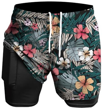 Rane Sports Short de course 2 en 1 pour homme, idéal pour la gym, l'athlétisme, l'entraînement en plein air