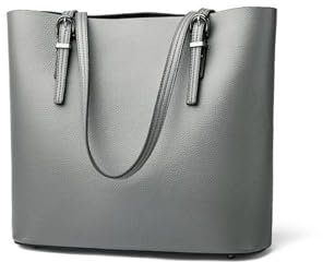 Tote Umhängetasche, Damentasche, europäischer und amerikanischer Retro-Stil Damentasche, Möwengrau