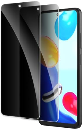 AYWLPP [2 Pièces] Verre Trempé Anti-Espion pour Xiaomi Redmi Note 11S, Protecteur D'écran de Confidentialité, 9H Dureté Film Protecteur Vitre, Anti-rayures, Anti-empreintes, Sans Bulles