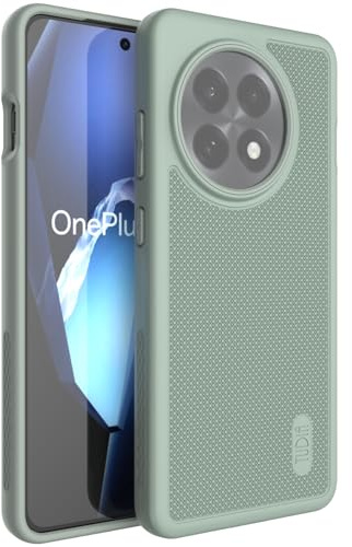 TUDIA [Military Grade Designed for OnePlus 13R Case 5G (2025), [MergeGrip] DropTested Dual Layer Shockproof Slim Rugged Tough Heavy Duty Protective Phone Cases (Green Lily)