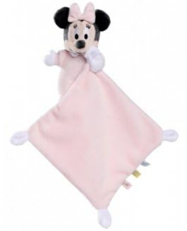 cavernedesjouets Peluche pour Minnie avec Mouchoir Rose 18 cm - Doudou Enfant - Cadeau Naissance - bébé - garçon