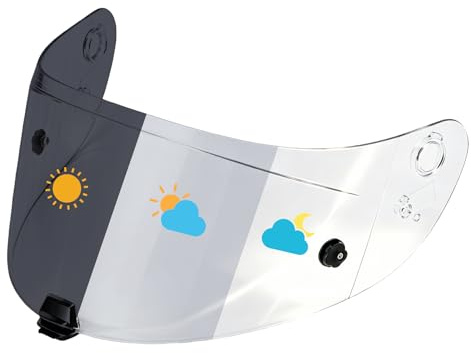 PSLER HJ-26 Helmvisier für HJC RPHA11 Pro Carbon RPHA70 ST Carbon | Photochromatisch motorradhelm ersatzvisier, splitterschutz klarheit blendschutz uv-schutz windschutz, motorrad visier