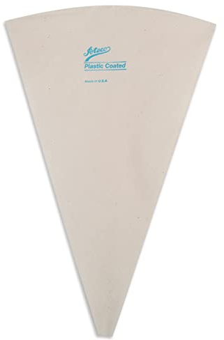 Ateco 3118 Sac de décoration recouvert de plastique 45,7 cm, coton, blanc