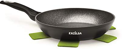 Excelsa EcoEnergy Antihaft-Pfanne, 1 Griff, Aluminium, Schwarz