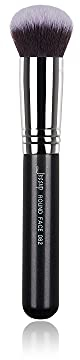 Jessup Pinceaux de maquillage Pinceaux de base Kabuki Pinceaux simples Pinceaux professionnels pour le visage Pinceaux de maquillage Pinceaux cosmétiques Cheveux synthétiques Noir B082-082