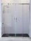 Box doccia frontale – 2 ante fisse e 2 porte scorrevoli, vetro di sicurezza da 8 mm, modello Triana 4 (132-136 cm)