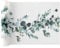 Santex Eukalyptus Dekorativ Tischläufer Weiß / Grün - 26 cm x 3 m