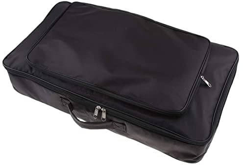 TUOREN Portable Gig Bag Guitar Effects Pedal Board Carry Bag 23.6 x 13 x 4inch Black
