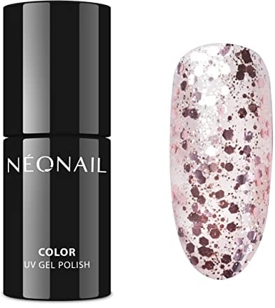 NEONAIL UV Nagellack 7,2 ml Rosa Rose Confetti NEONAIL Farben UV Lack Glitter Gel Nägel Nageldesign Shellack