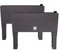 2X Blumentöpf Blumenkasten mit Füßen – 595 x 240 x 460 mm - Pflanztopf Rattan-Optik Übertopf Wasserstandsanzeiger Balkonkasten Pflanzkästen, Umbra