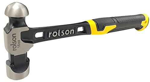 Rolson 10437 Solid Forged Ball Pein Hammer 16 oz (450g)