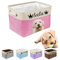 Personalised Dog Toy Box, Custom Bin with Name, with Handles Collapsible Storage Basket, for Organizing Dog Cat Clothes,Shoes,Pet Accessories,15x9.45x10.24,5 Colors