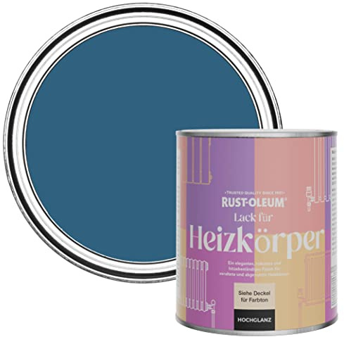 Rust-Oleum Blue Heat Resistant Radiator Paint in Gloss Finish - Cobalt 750ml