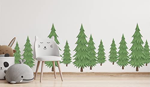 Kinderzimmer Dekor Wandaufkleber Wald Wald Bäume 2023 Kinderzimmer Trends Ideen Inspiration Pastell Niedliche Kunst Aufkleber